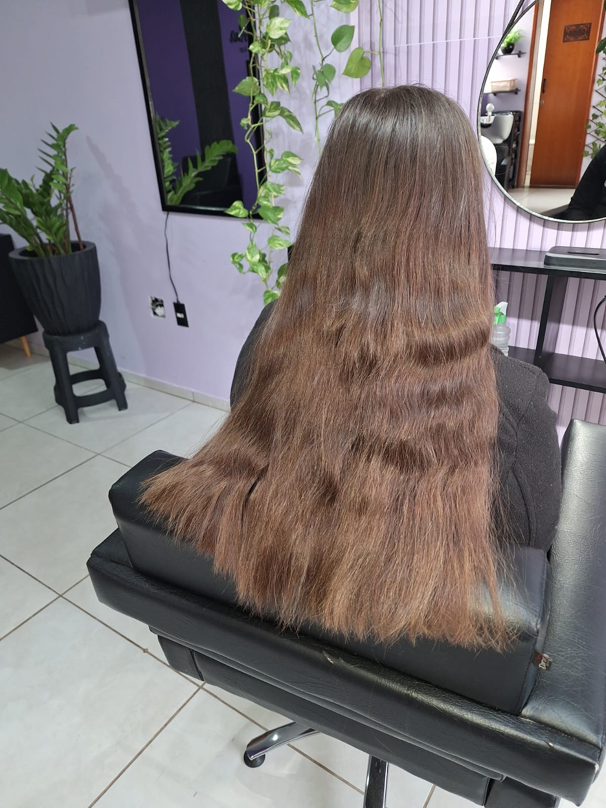 Cabelo ondulado com volume
